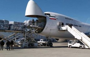 سیزدهمین هواپیمای کمک های ایران به زلزله زدگان سوریه در فرودگاه حلب فرودآمد