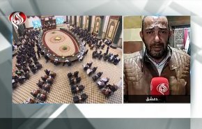 شاهد: وفد برلماني عربي يكسر الحصار ويزور برلمان سوريا 