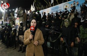 گزارش خبرنگار العالم از رژه نظامی مبارزان مقاومت در اردوگاه جنین+فیلم