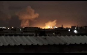 رژیم اسرائیل فرودگاه حلب را بمباران کرد + فیلم