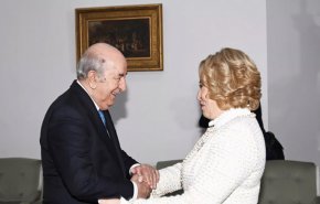 رئيس الجزائر يستقبل رئيسة مجلس الفيدرالية الروسي