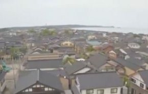 لحظه زلزله ۶/۳ ریشتری در ژاپن+ ویدیو