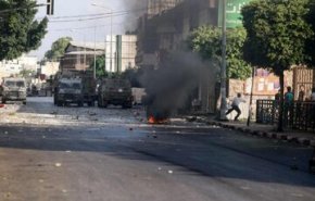 زخمی شدن نظامی صهیونیست در انفجار بمب در نابلس