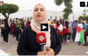 ملت تونس سالگرد اشغال فلسطین یا روز نکبت را اینگونه برگزار کردند+فیلم