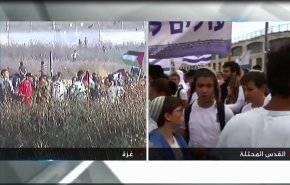 گزارش العالم از خیزش مردم غزه در اعتراض به راهپیمایی پرچم صهیونیستی+ویدئو