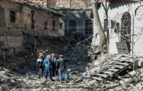 خسائر مادية جراء عدوان صهیونی استهدف محيط دمشق