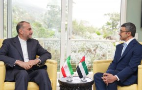 رایزنی وزیر خارجه ایران با همتای اماراتی + عکس 