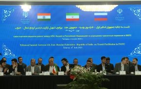 إجتماع ثلاثي إيراني روسي هندي لتطوير ممر النقل الدولي شمال - جنوب + فيديو