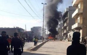 انفجار یک خودرو حامل اسلحه در شهر منبج سوریه