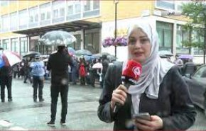 گزارش خبرنگار العالم از تجمع اعترضی مسلمانان انگلیس در برابر سفارت سوئد