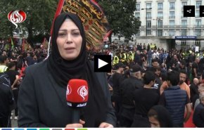 راهپیمایی عاشورا در لندن و محکوم کردن اهانت به مقدسات + فیلم 