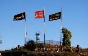 برافراشتن پرچم های حسینی در شهر یارون در جنوب لبنان