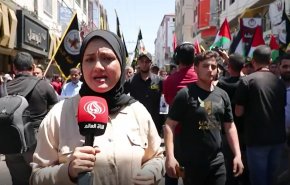 گزارش خبرنگار العالم از راهپیمایی مردم غزه در محکومیت بازداشت ها توسط تشکیلات خودگردان