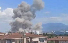انفجار شدید در بندر ترکیه+فیلم