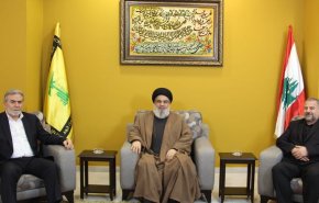 دیدار رهبران جهاد و حماس با دبیرکل حزب الله/ تاکید محور مقاومت بر اصل مقابله با اسرائیل