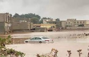 تخریب شهرها و روستاهای لیبی براثر طوفان «دنیل» 