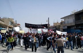 مظاهرات في القامشلي السورية احتجاجا على سياسيات 