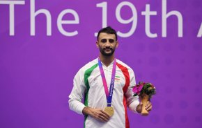 لاعب الووشو افشين سليمي يحرز ذهبية ايران الثانية في دورة الالعاب الاسيوية
