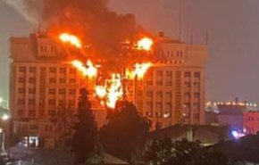 ارتفاع مصابي حريق مبنى مديرية أمن الإسماعيلية الى 45 شخصا + فيديو
