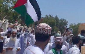 تظاهرات شهروندان عمانی در حمایت از مردم غزه + ویدیو