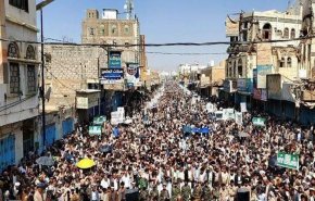 راهپیمایی مردم «صعده» در حمایت از طوفان الاقصی/ یمنی‌ها: برای نبرد با اسرائیل آماده هستیم
