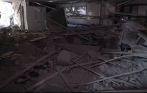 شاهد ما تبقى لمكتب العالم بعد صواريخ الموت التي طالته بغزة
