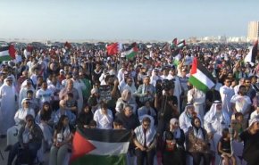 وقفة تضامنية حاشدة في البحرين لدعم الفلسطينيين