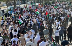 تظاهرات حاشدة في البحرين نصرة لغزة واستنكارا للمجازر الهمجية