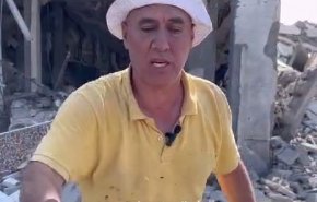 پیام آتشین یک شهروند فلسطینی پس از بمباران خانه اش+ ویدیو