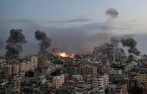 مشاهد مخيفة لمساء مدينة غزة بعد القصف الإسرائيلي