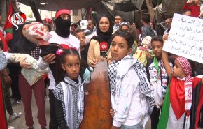 مخيم جرمانا في دمشق ينتفض تضامناً مع غزة