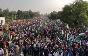 گزارش العالم از تظاهرات گسترده در اسلام آباد برای همبستگی با غزه +فیلم
