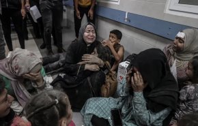 النازحون داخل مستشفى القدس المهدد بالقصف  +فيديو 