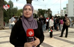 تونسيون يتظاهرون ضد مماطلة البرلمان في تجريم التطبيع 