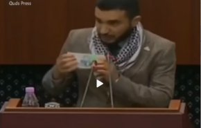 همبستگی عضو پارلمان الجزایر با غزه و مقاومت فلسطین