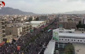 مظاهرات يمنية حاشدة دعما واسنادا للشعب الفلسطيني
