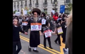 شاهد..مسيرة لليهود الأرثوذكس في واشنطن لدعم فلسطين