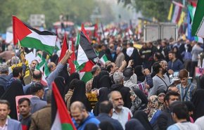 مسيرات جماهيرية حاشدة للشعب الايراني دعما للفلسطينيين