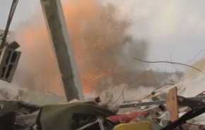 بالفيديو..  القسام تستهدف جرافة صهيونية بقذيفة 