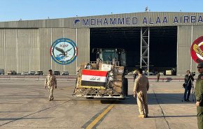 بالصور.. القوة الجوية العراقية تنقل مساعدات العتبة الحسينية الى غزة