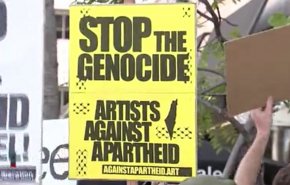 تظاهرات ضدصهیونیستی در هالیوود+ فیلم