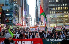 تظاهرات حاشدة بـ'نيويورك' و'شيكاغو' تطالب بوقف العدوان على غزة