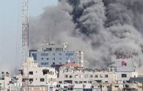 بمباران یک برج مسکونی در مرکز باریکه غزه 
