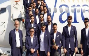 المنتخب الوطني الايراني لكرة القدم يصل الى قطر