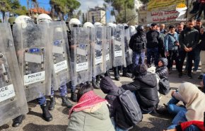 تظاهرات فلسطینیان در رام الله در اعتراض به سفر بلینکن + ویدئو 