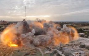 تخریب ساختمان دانشگاه الاسراء غزه با 3000 اثر تاریخی+ ویدیو