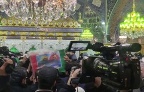 تشييع جثامين المستشارين الايرانيين في حرم السيدة زينب (ع)