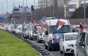 اعتراض خودرویی در استانبول به نسل‌کشی «اسرائیل» + فیلم