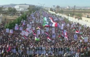  راهپیمایی عظیم مردم یمن در حمایت از غزه+ویدئو