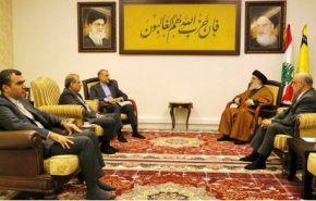 وزير الخارجية الايراني يلتقي السيد حسن نصر الله 